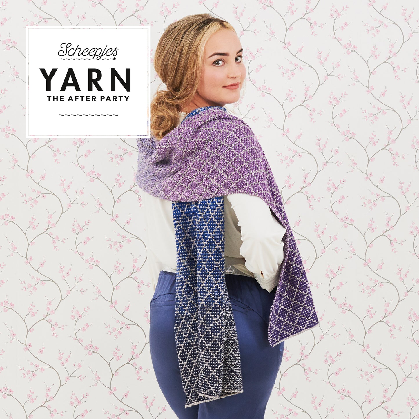 YARN The After Party no. 71 Lavender Trellis Wrap