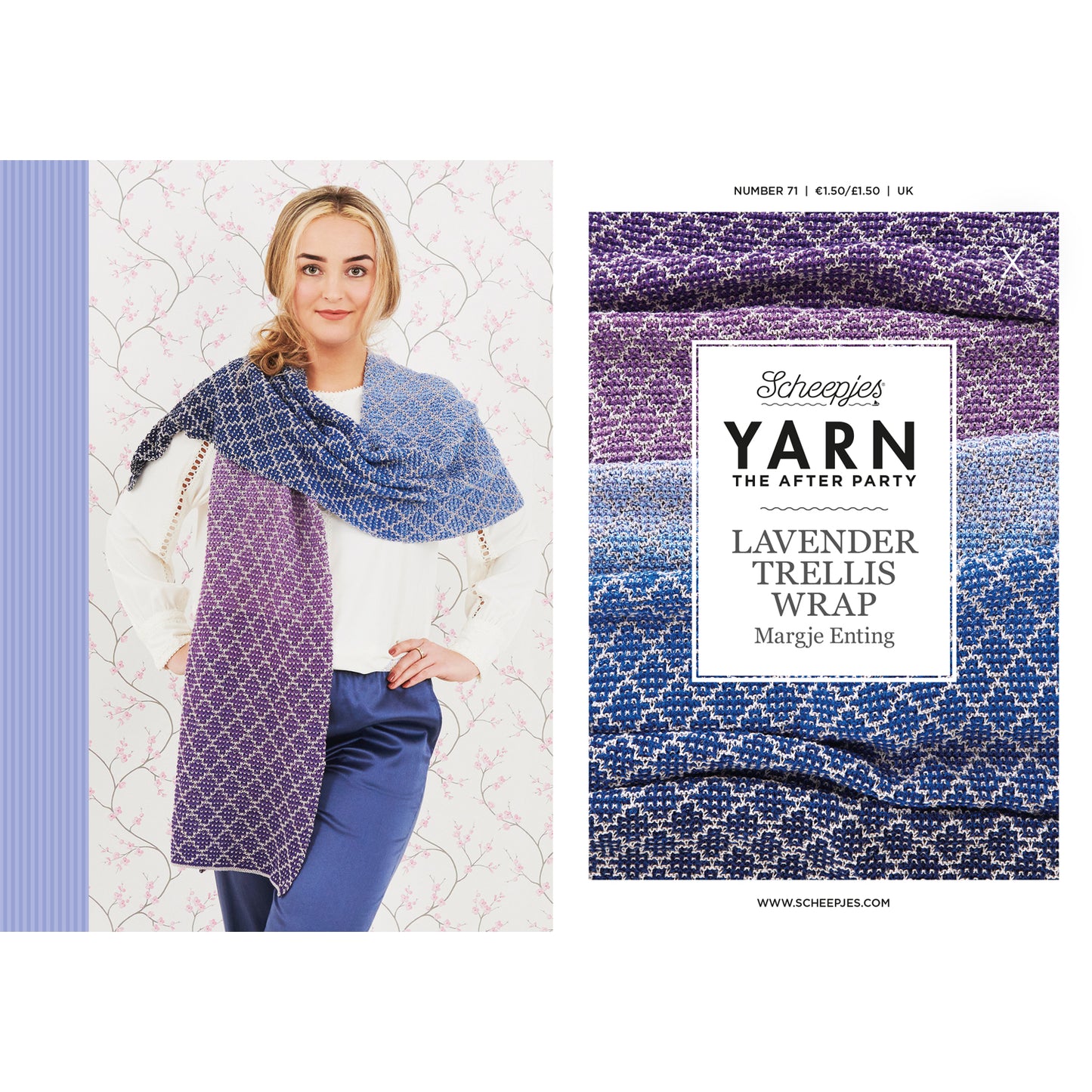 YARN The After Party no. 71 Lavender Trellis Wrap