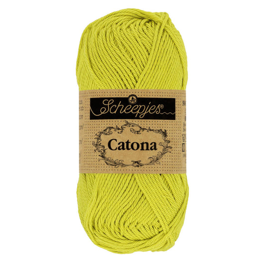 Scheepjes Catona 245 Green Yellow