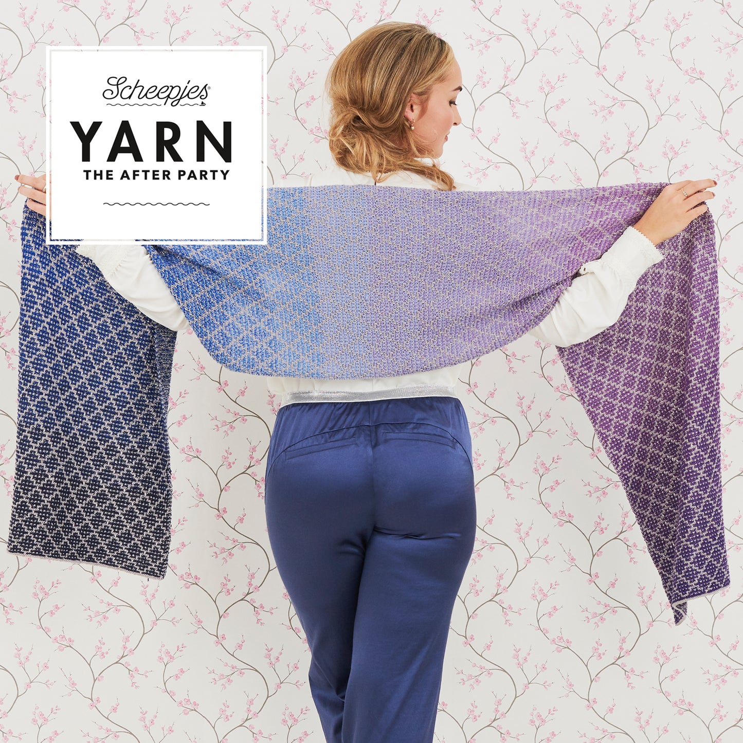 YARN The After Party no. 71 Lavender Trellis Wrap
