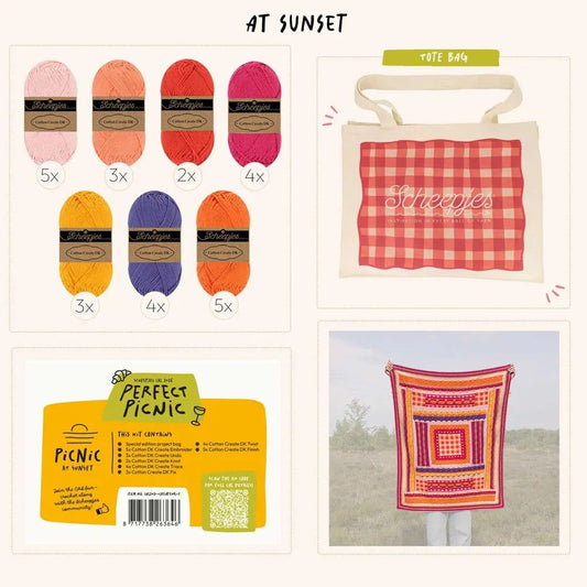 Scheepjes CAL2026 kit Cotton Create DK - Sunset