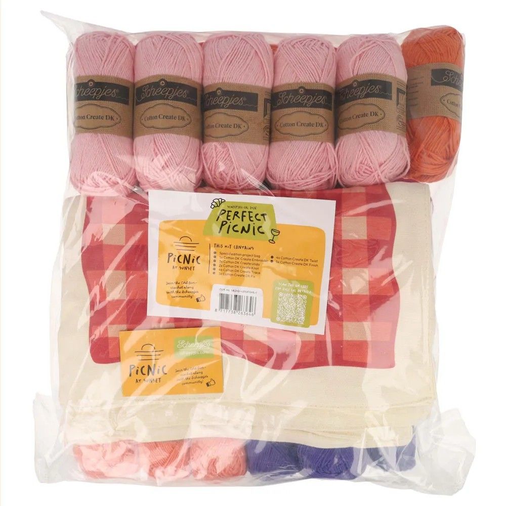 Scheepjes CAL2026 kit Cotton Create DK - Sunset