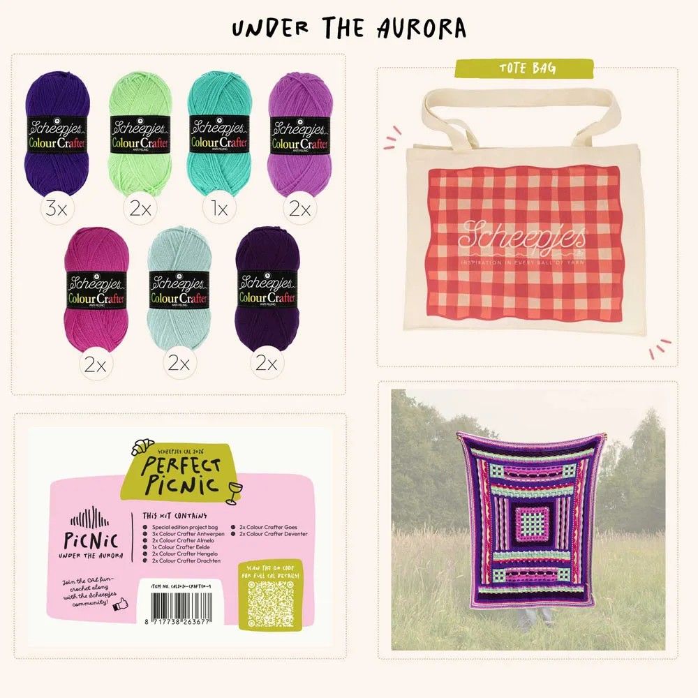 Scheepjes CAL2026 kit Colour Crafter - Aurora